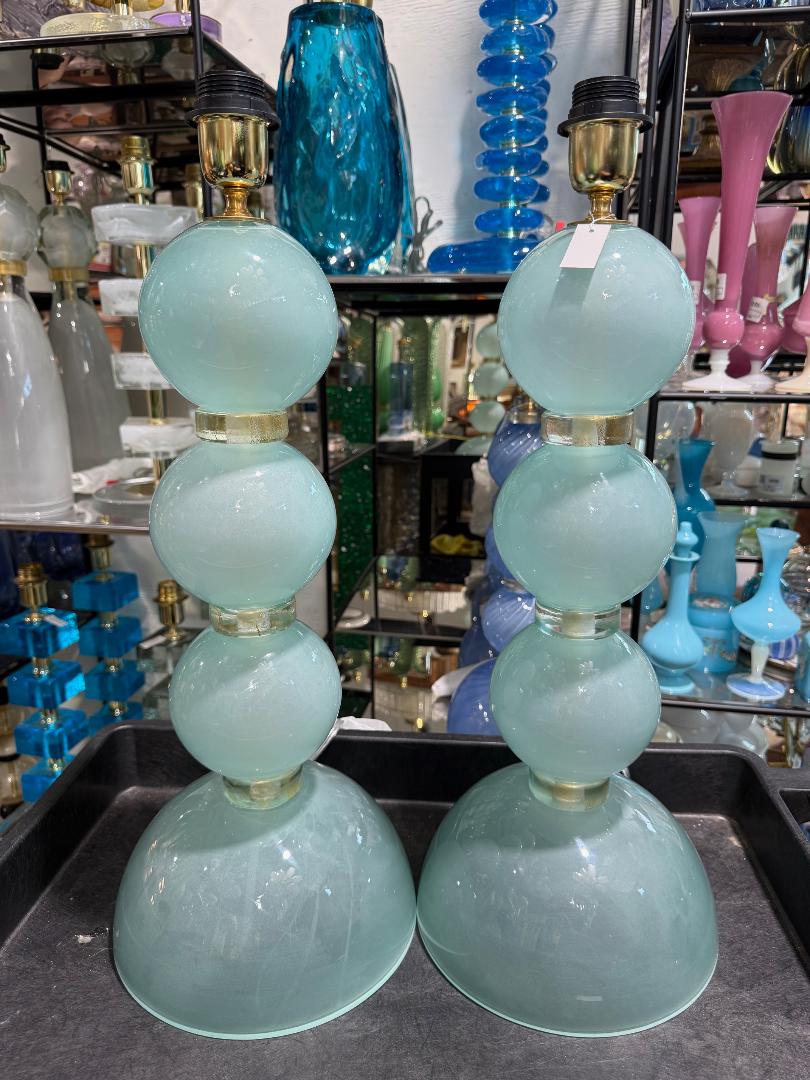 #8935-UHNH - Pair of Murano Lamps
