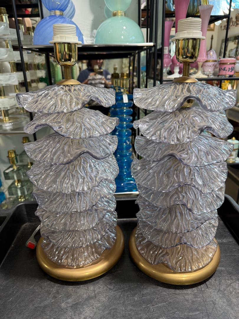 #8939-UUNH - Pair of Murano Lamps