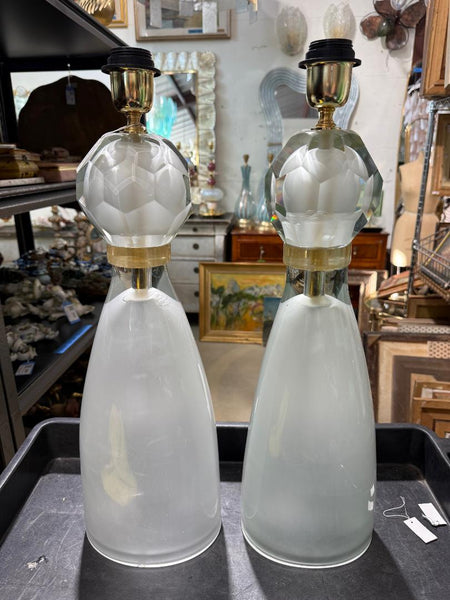 #8941-RCNH - Pair of Murano Lamps