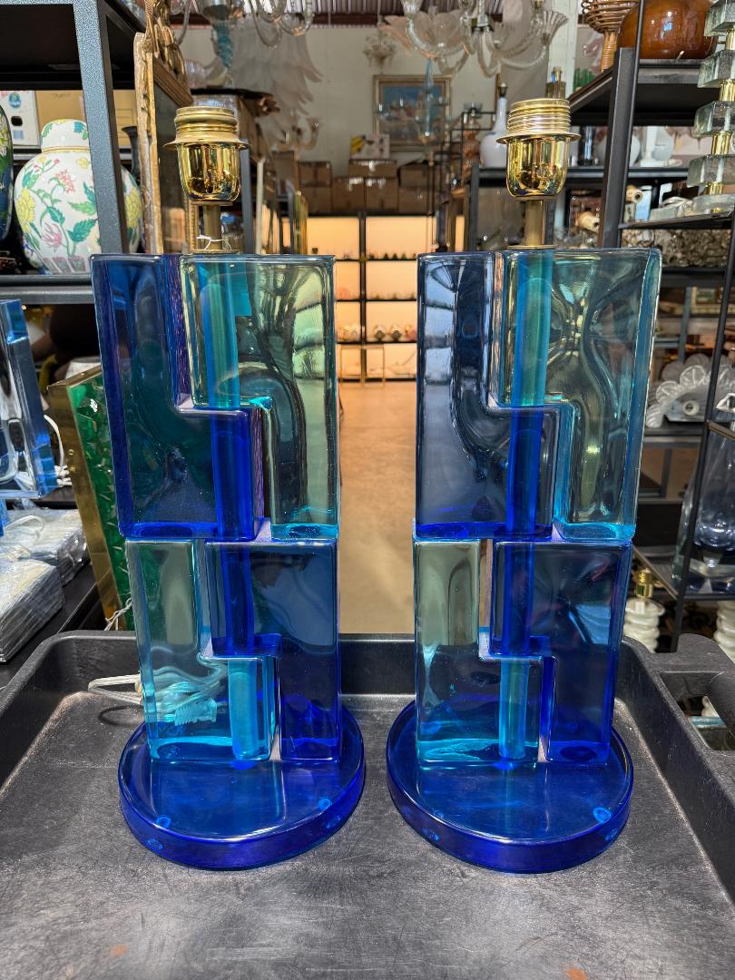 #8945-UHNH - Pair of Murano Lamps