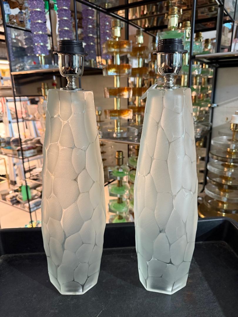 #8948-UPNH - Pair of Murano Lamps