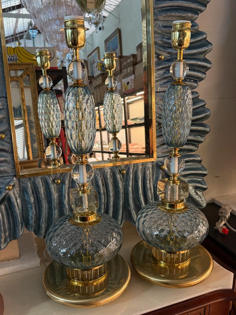 #8952-UCNH - Pair of Murano Lamps