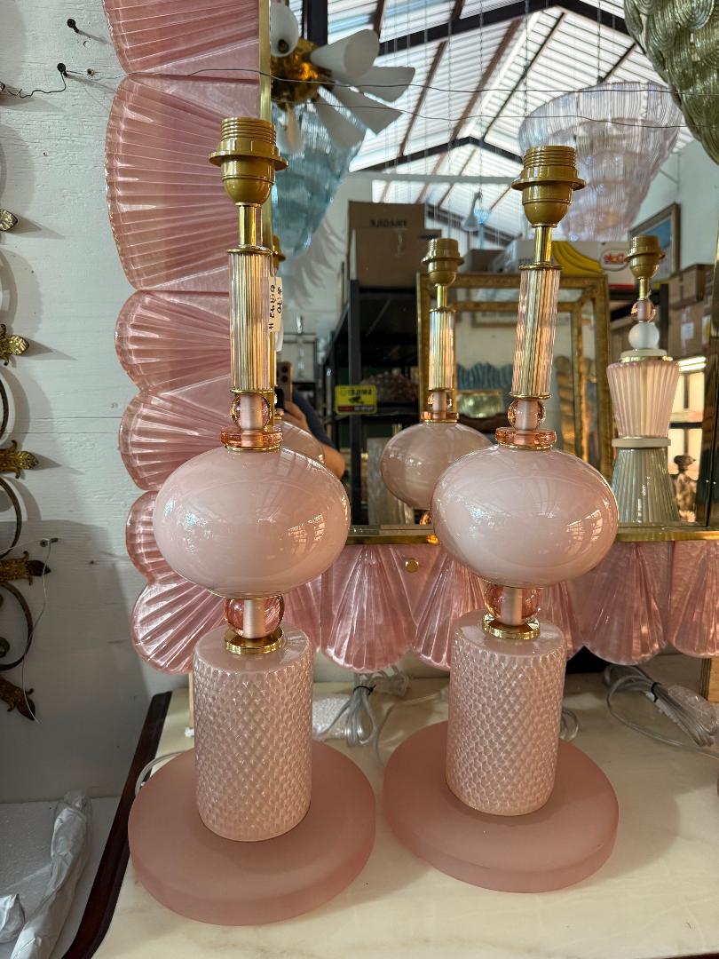 #8953-UCNH - Pair of Murano Lamps