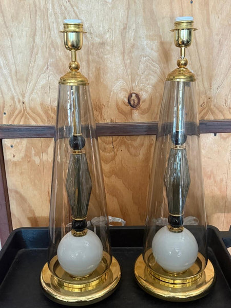#8956-UCNH - Pair of Murano Lamps