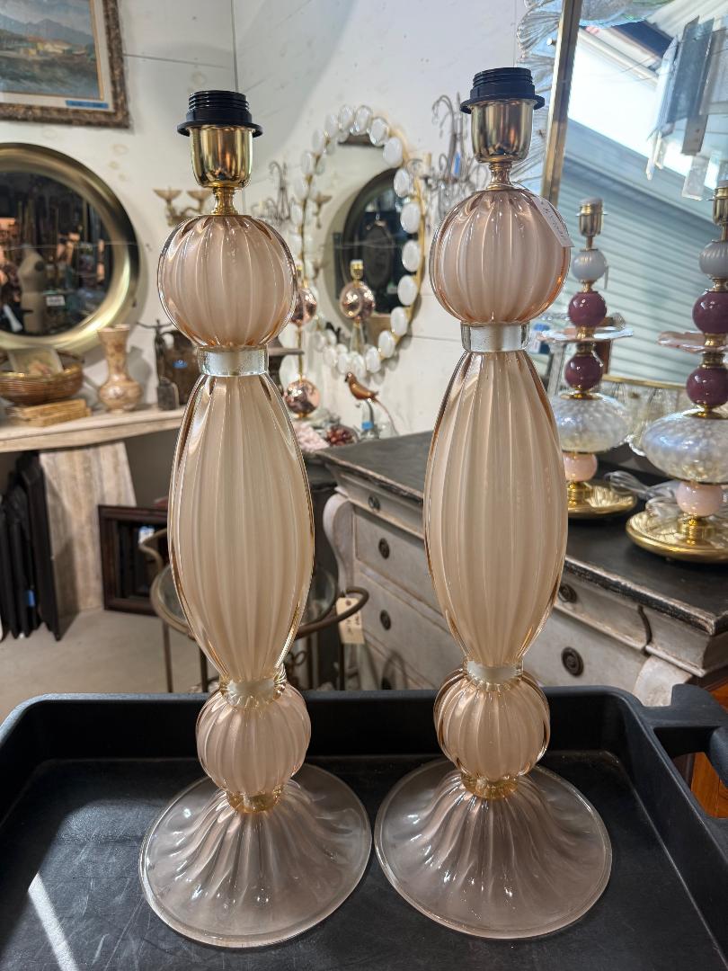 #8957-UINH - Pair of Murano Lamps
