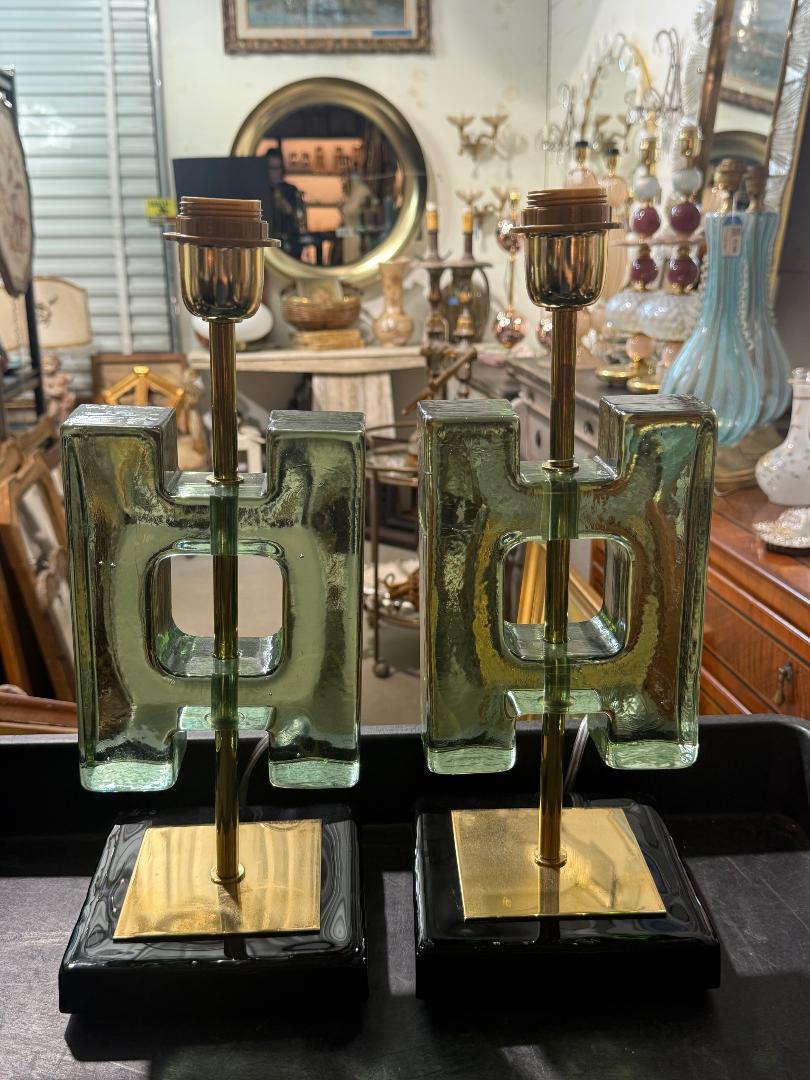 #8958-UUNH - Pair of Murano Lamps
