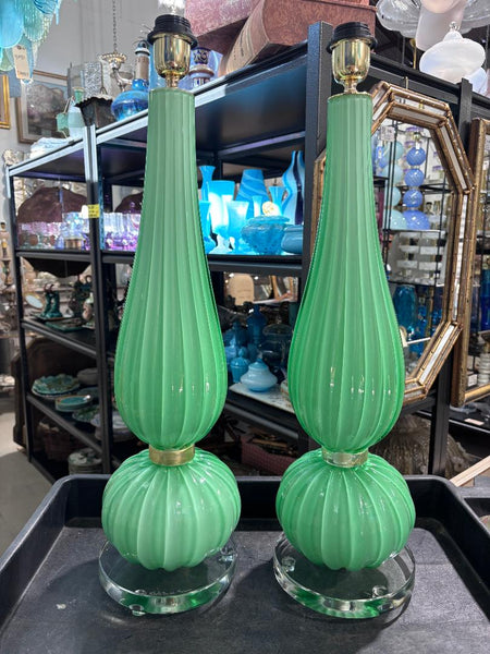 #8959-RUNH - Pair of Murano Lamps
