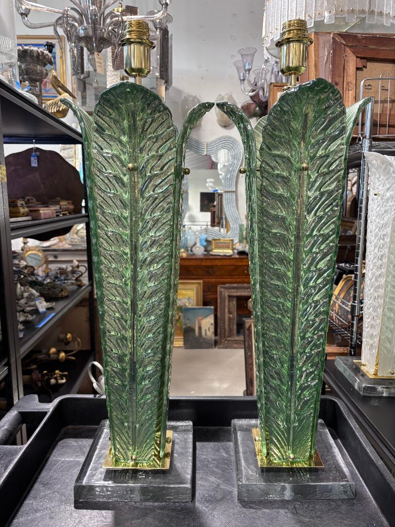 #8960-UANH - Pair of Murano Lamps