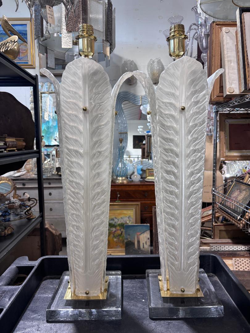 #8961-UANH - Pair of Murano Lamps