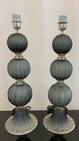 #5117-RUGG - Pair of Murano Lamps