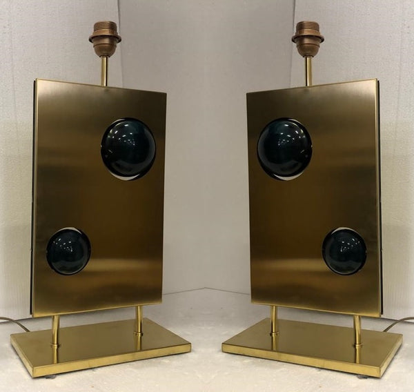 #6472-CGGG - Pair of Murano Lamps