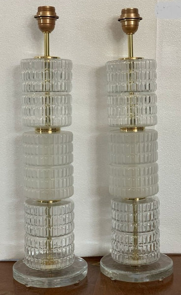 #7047-UUGG - Pair of Murano Lamps