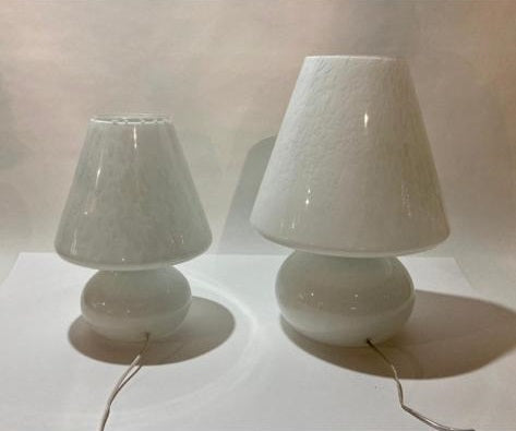 #7054-PIGG - Pair of Murano Lamps (2 Sizes Available)