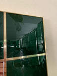 #7065-HUGG - Custom Glass Cabinet & Mirror
