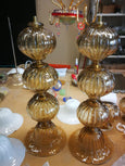#7076-PUNH - Pair of Murano Lamps (Choice of Many Colors)
