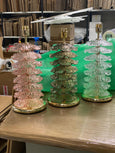 #7090-UCGG - Pair of Murano Lamps (Multiple Choice of Colors)