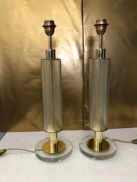 #7095-UUGG - Pair of Murano Lamps