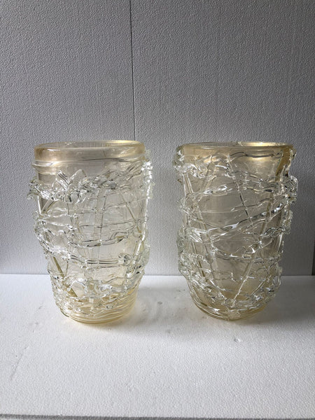 #7175-CGGG - Pair of Murano Vases