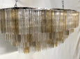 #7349-PPUGG - Oval Murano Chandelier