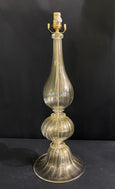 #7386-PANH - Pair of Murano Gold Bell Base Lamps