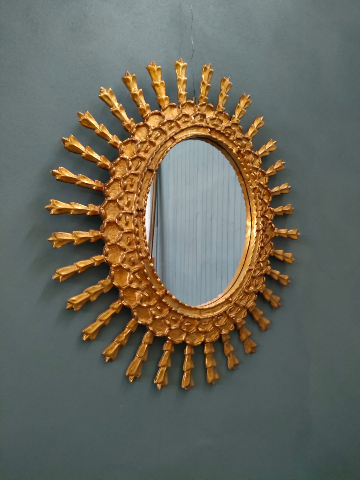 #7661-UGGG - Wood Mirror