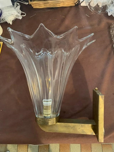 #5094-PUGG - Pair of Murano Glass Sconces