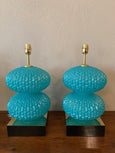 #5106-RUGG - Pair of Murano Lamps