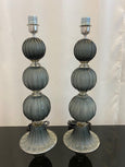 #5117-RUGG - Pair of Murano Lamps