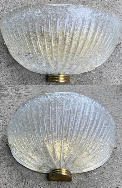 #5090-SUG - Pair of Murano Glass Sconces
