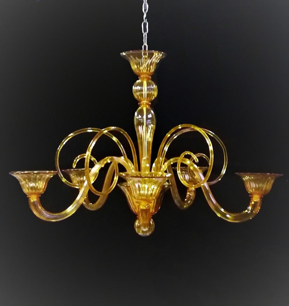 #5711 - Murano Chandelier (5 Sizes, Choice of Color)