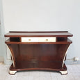 #6347-UCGG - Art Deco Wood & Pergamena Console Table