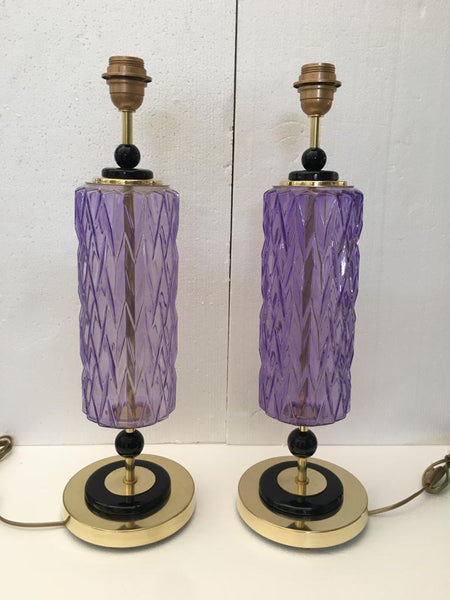 #6861-UCGG - Pair of Murano Lamps