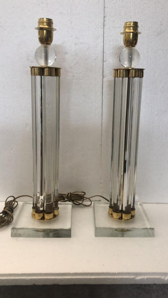 #6857-UCGG - Pair of Murano Lamps