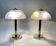 #6917-PIGG - Pair of Murano Lamps