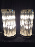 #6092-RCGG - Pair of Murano Lamps